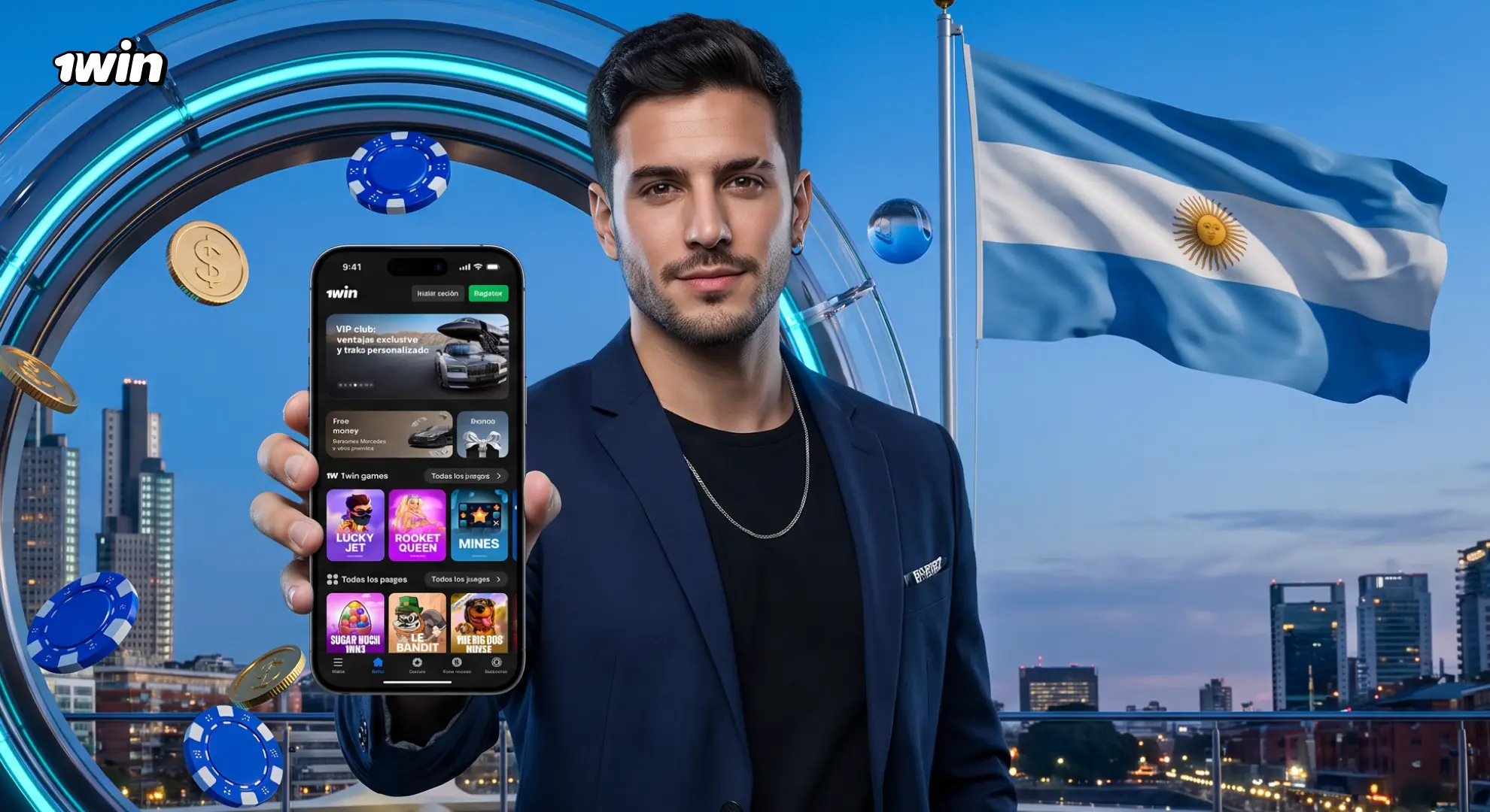 1win Argentina: casino online y apuestas deportivas con una sola cuenta en pesos